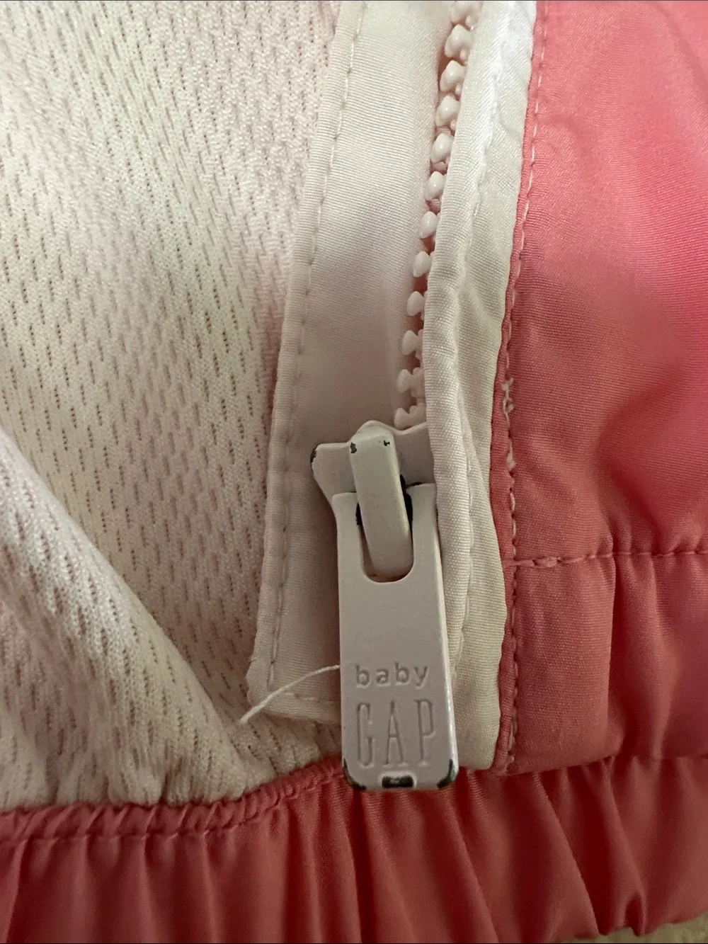 GAP Two-Tone Pink Hooded Windbreaker